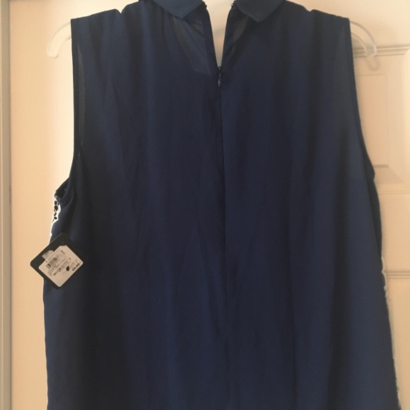 Navy Halogen top - Picture 3 of 6